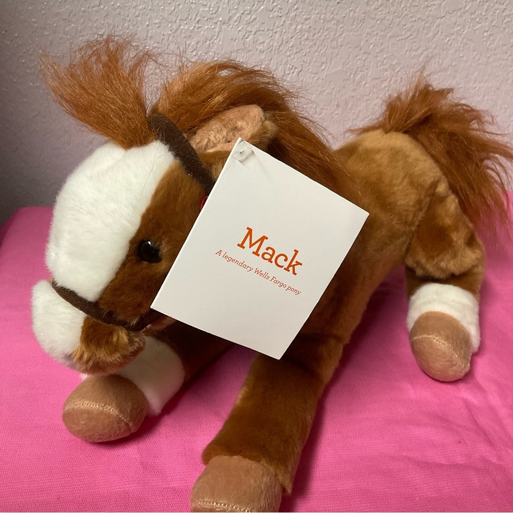 Wells Fargo Legendary Brown Plush Pony or Horse “Mack” Stuffed Animals Plush Toy